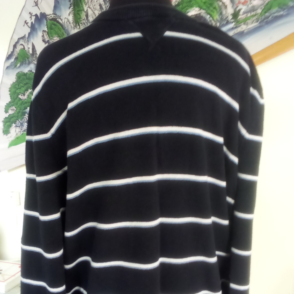Mossimo blue striped sweater - Picture 2 of 7